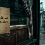 Boucherie bergeracoise fermée : liquidation judiciaire, vitrine et affiche papier