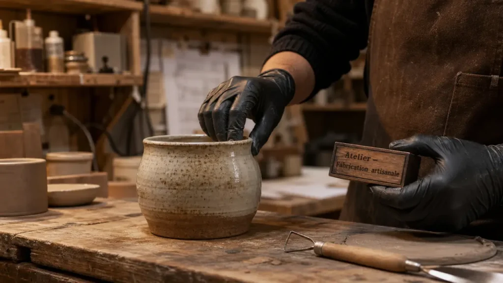 Fabrication artisanale en atelier fait main en France