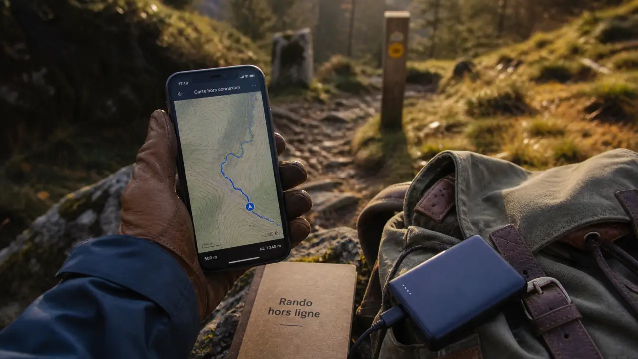 Application randonnée Auvergne : carte GPS hors ligne sur smartphone