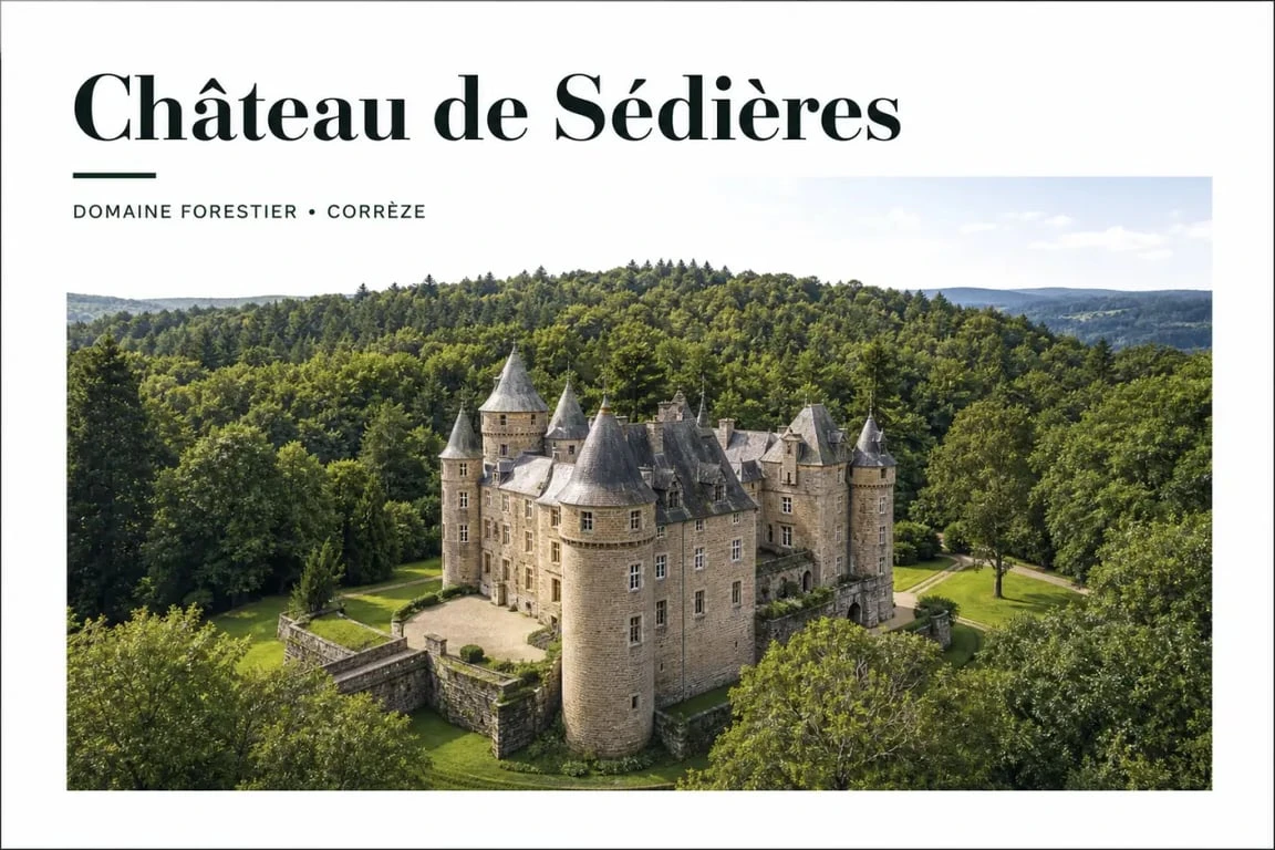 Que faire à Tulle : découverte du château de Sédières.