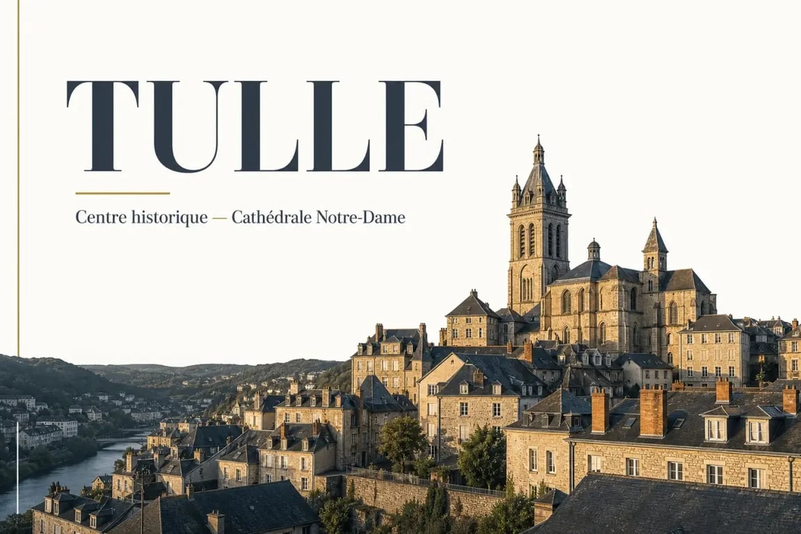 Que faire à Tulle : vue sur la cathédrale Notre-Dame et le centre historique.