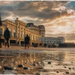 Que faire à Biarritz : Grande Plage et Rocher de la Vierge, panorama bord de mer
