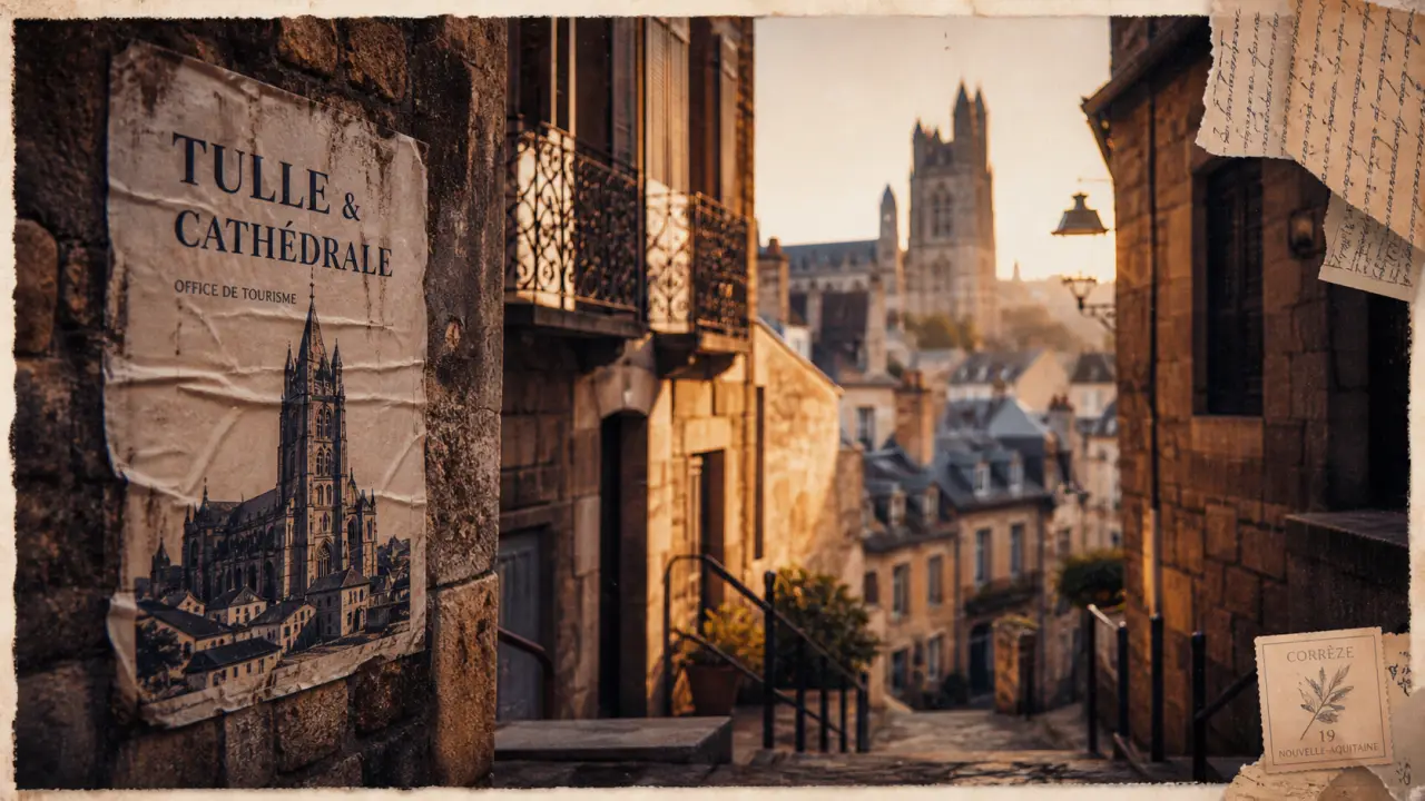 Visiter Tulle : ruelle ancienne et cathédrale Notre-Dame