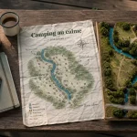 Camping calme dordogne : plan d’emplacements et rivière