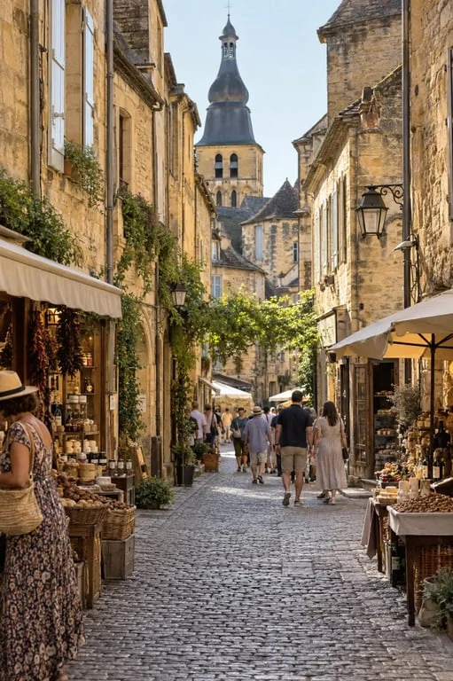 Sarlat-la-Canéda et ses ruelles, point de départ pour une location vacances perigord noir