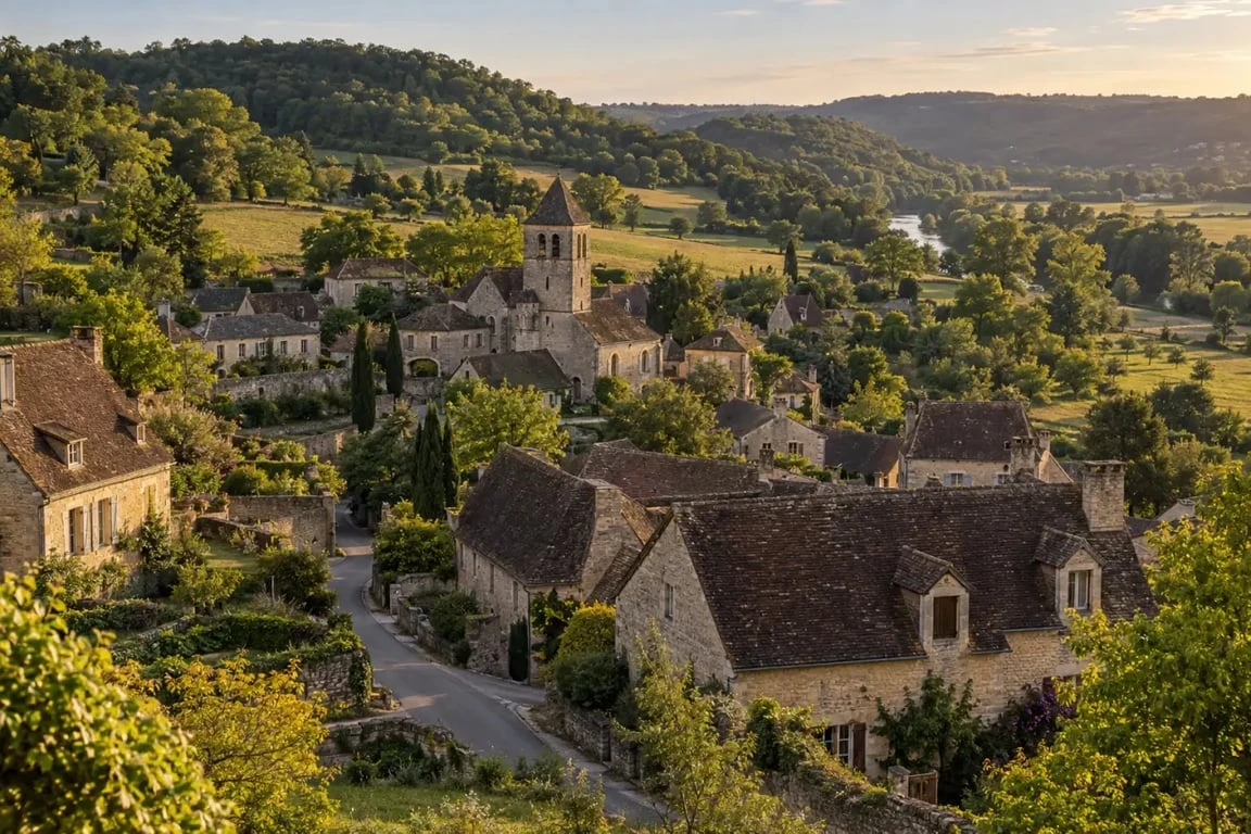 La Bachellerie Dordogne dans un paysage rural du Périgord noir