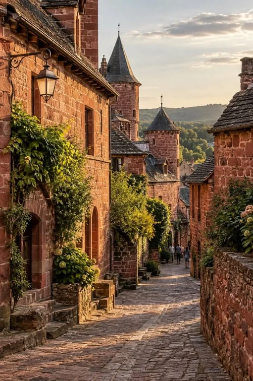 Vue de Collonges-la-Rouge pour préparer un séjour et rechercher un hotel Collonges la Rouge