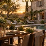 Terrasse du Relais des Gourmands Gramat, hôtel-restaurant familial en Lot