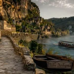 Visite en dordogne : panorama de La Roque-Gageac sur la Dordogne