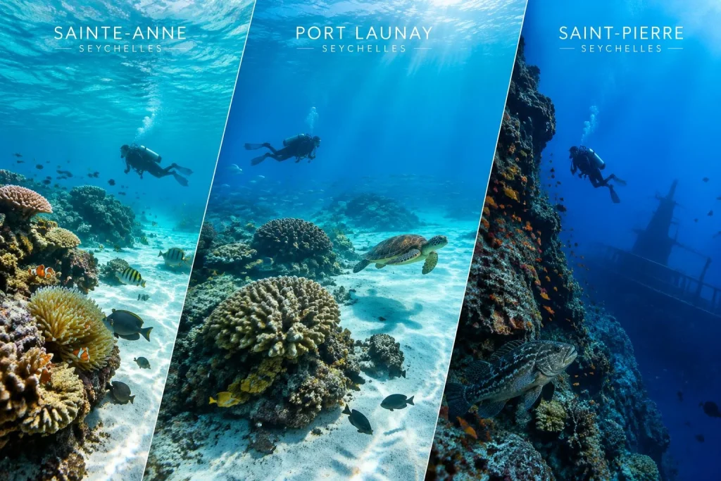 Sainte-Anne, Port Launay et Saint-Pierre : plongée aux Seychelles